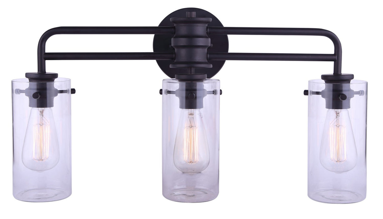 Canarm IVL679A03ORB Three Light Vanity, Oil Rubbed Bronze