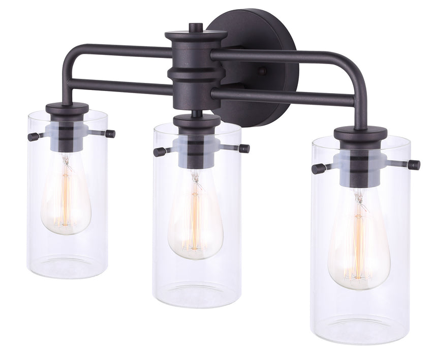 Canarm IVL679A03ORB Three Light Vanity, Oil Rubbed Bronze