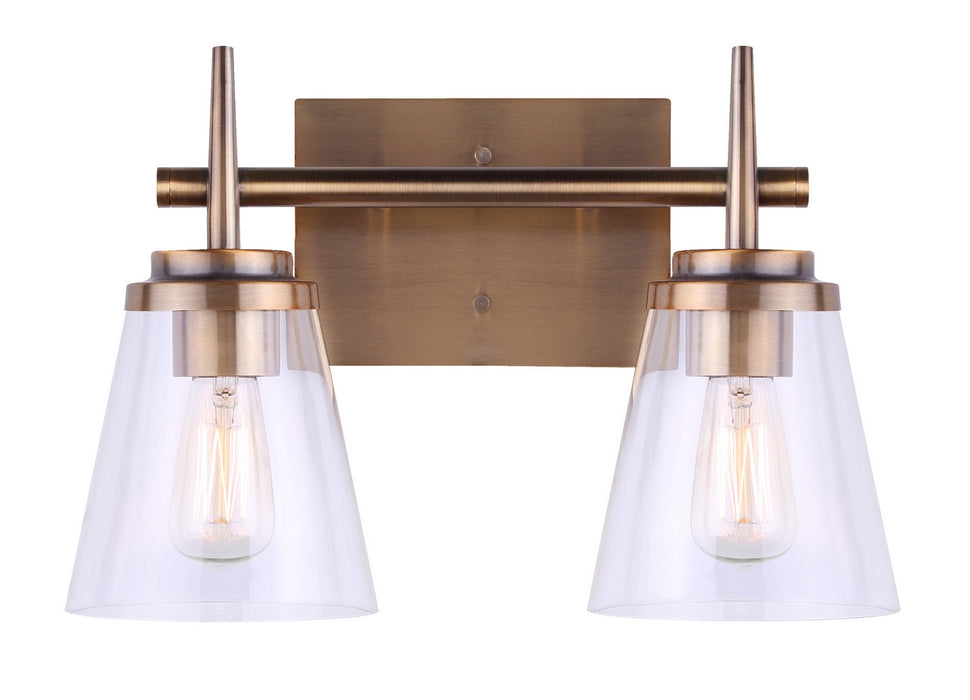 Canarm IVL703A02GD Two Light Vanity, Metal