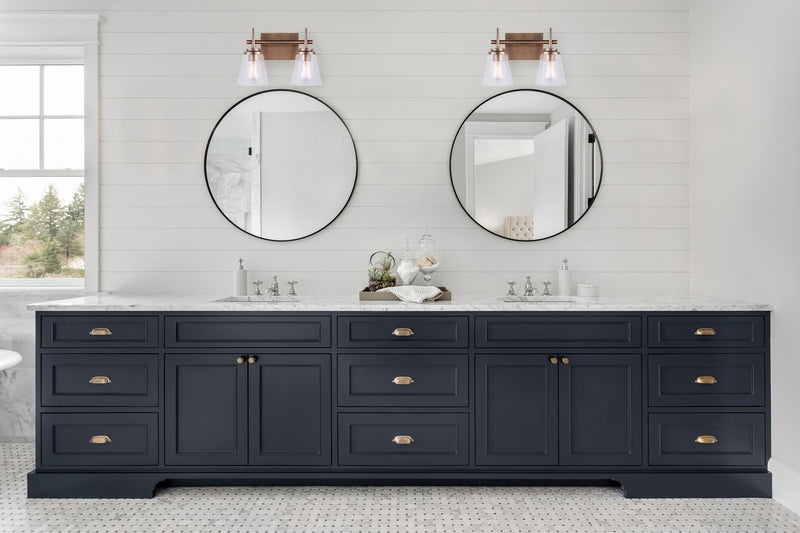 Canarm IVL703A02GD Two Light Vanity, Metal
