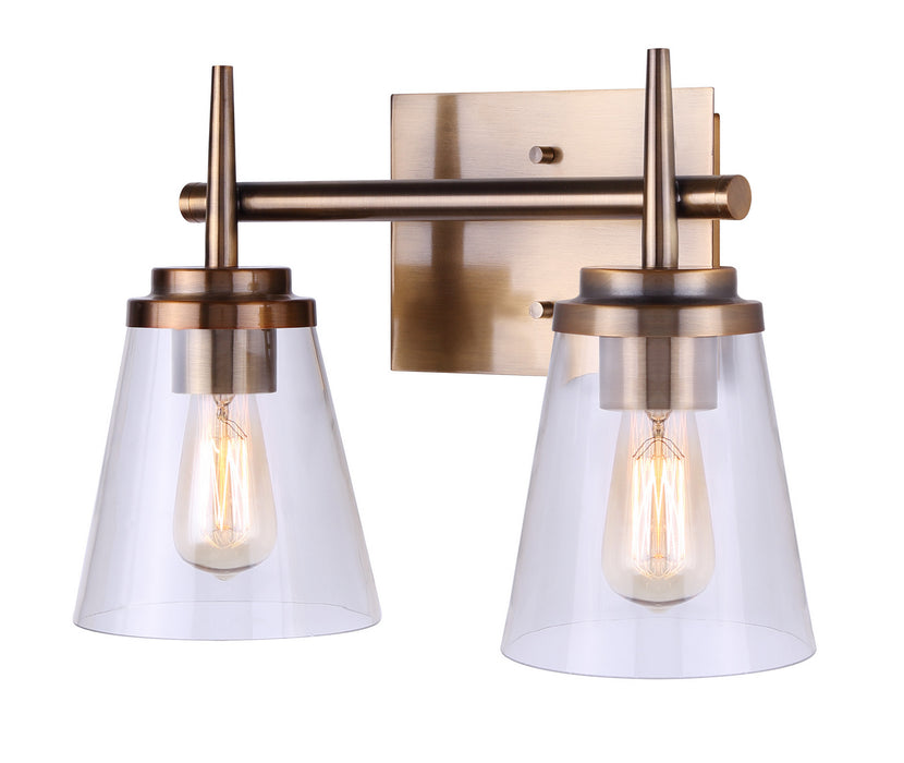 Canarm IVL703A02GD Two Light Vanity, Metal