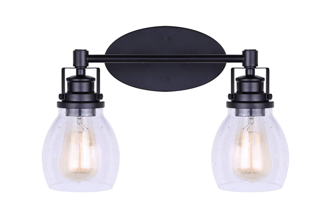 Canarm IVL705A02BK Two Light Vanity, Metal