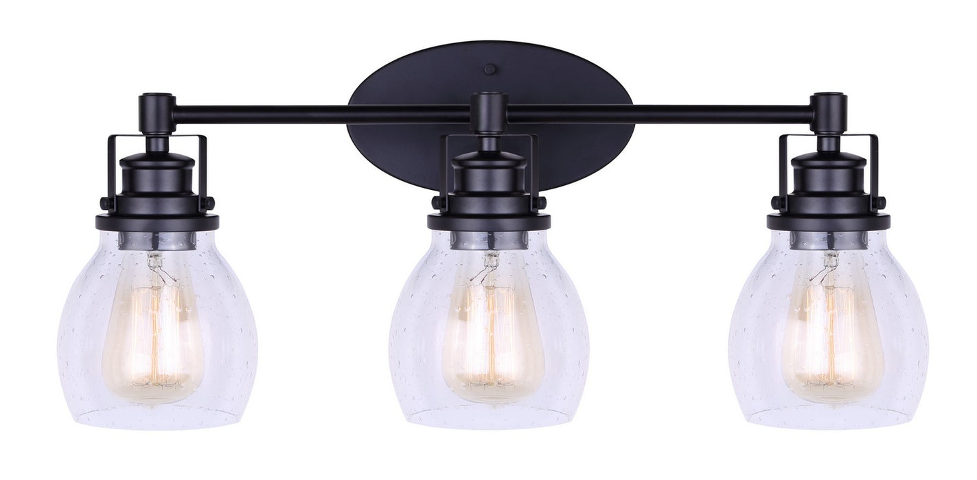 Canarm IVL705A03BK Three Light Vanity, Metal