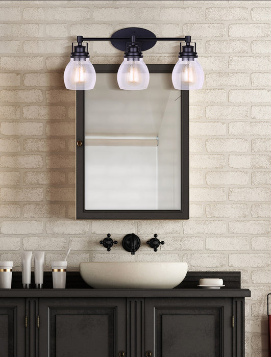 Canarm IVL705A03BK Three Light Vanity, Metal