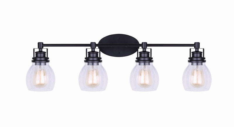 Canarm IVL705A04BK Four Light Vanity, Black