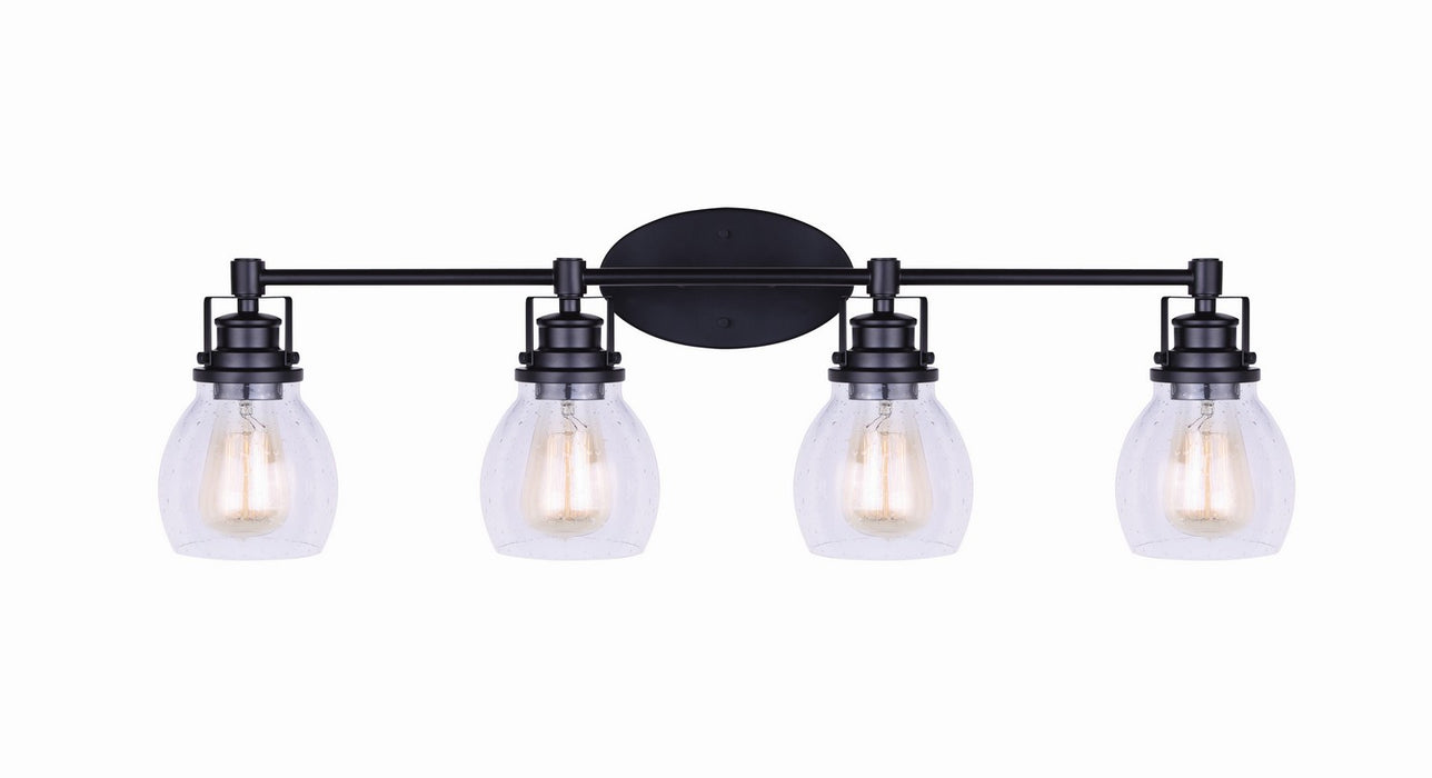 Canarm IVL705A04BK Four Light Vanity, Black