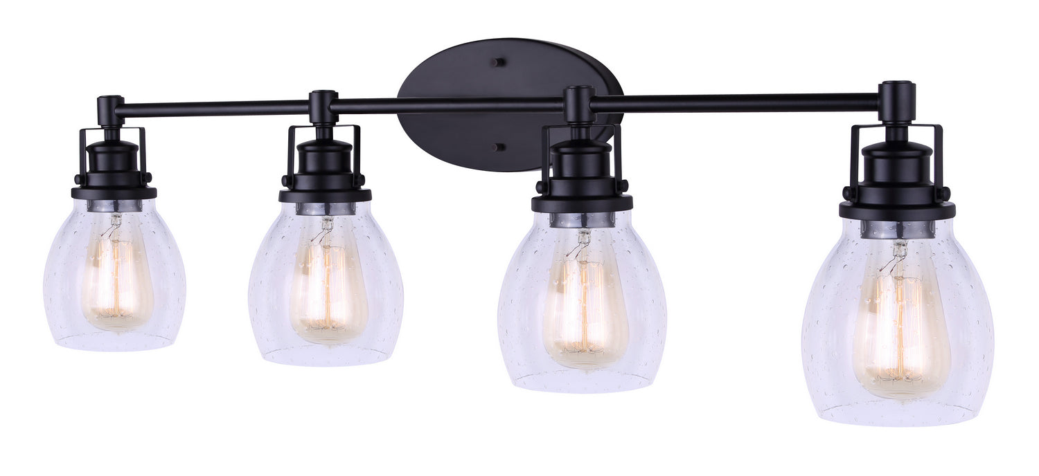 Canarm IVL705A04BK Four Light Vanity, Black