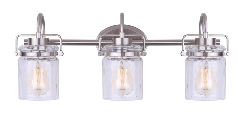 Canarm IVL707A03BN Three Light Vanity, Brushed Nickel