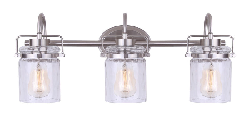 Canarm IVL707A03BN Three Light Vanity, Brushed Nickel