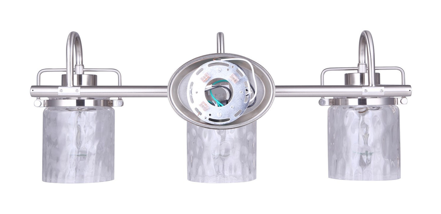 Canarm IVL707A03BN Three Light Vanity, Brushed Nickel