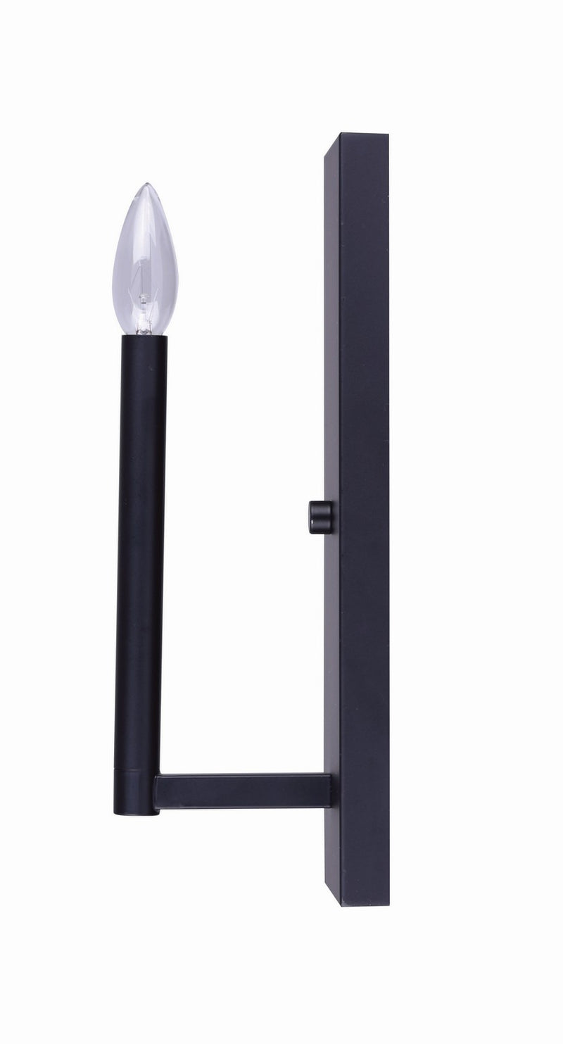 Canarm IWF1011A01BK One Light Wall Sconce, Black