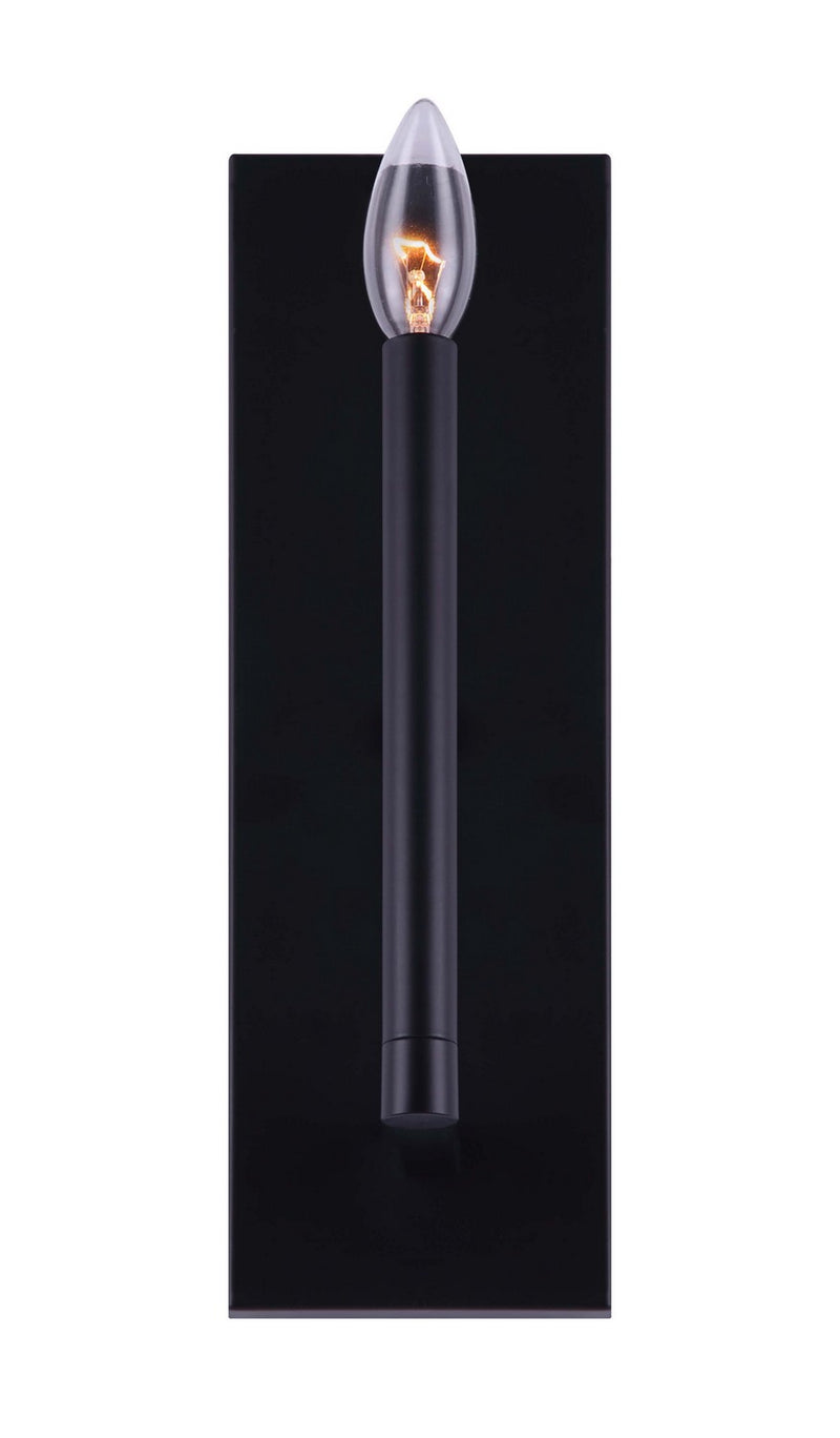 Canarm IWF1011A01BK One Light Wall Sconce, Black