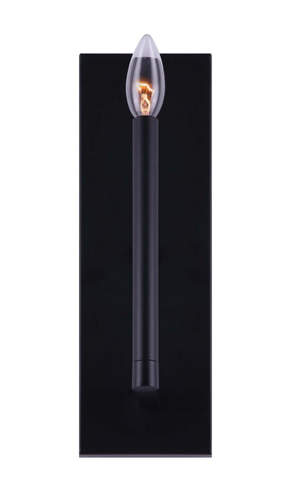 Canarm IWF1011A01BK One Light Wall Sconce, Black