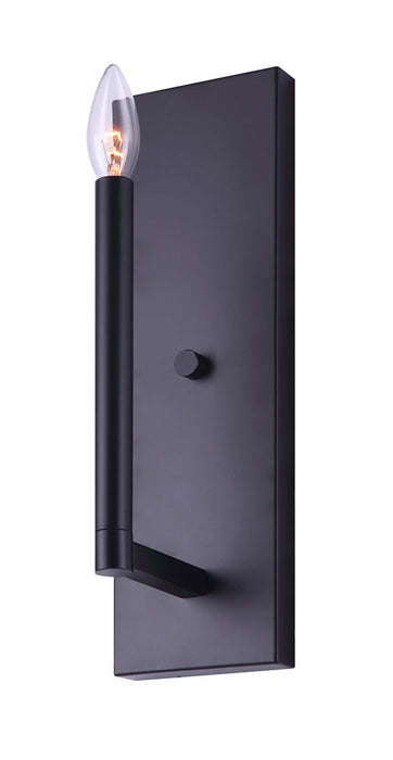 Canarm IWF1011A01BK One Light Wall Sconce, Black