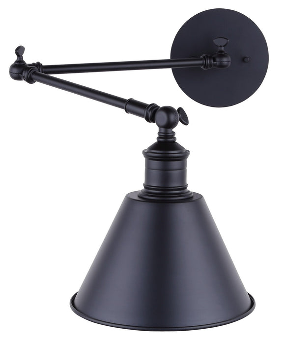 Canarm IWF582A01BK One Light Wall Sconce, Black