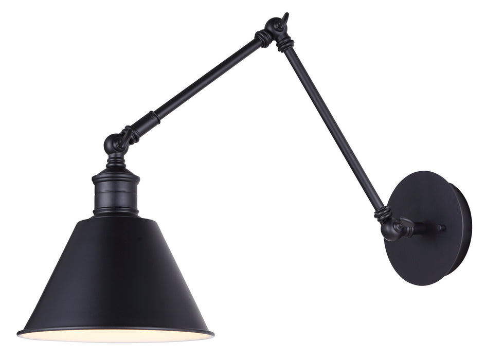 Canarm IWF582A01BK One Light Wall Sconce, Black