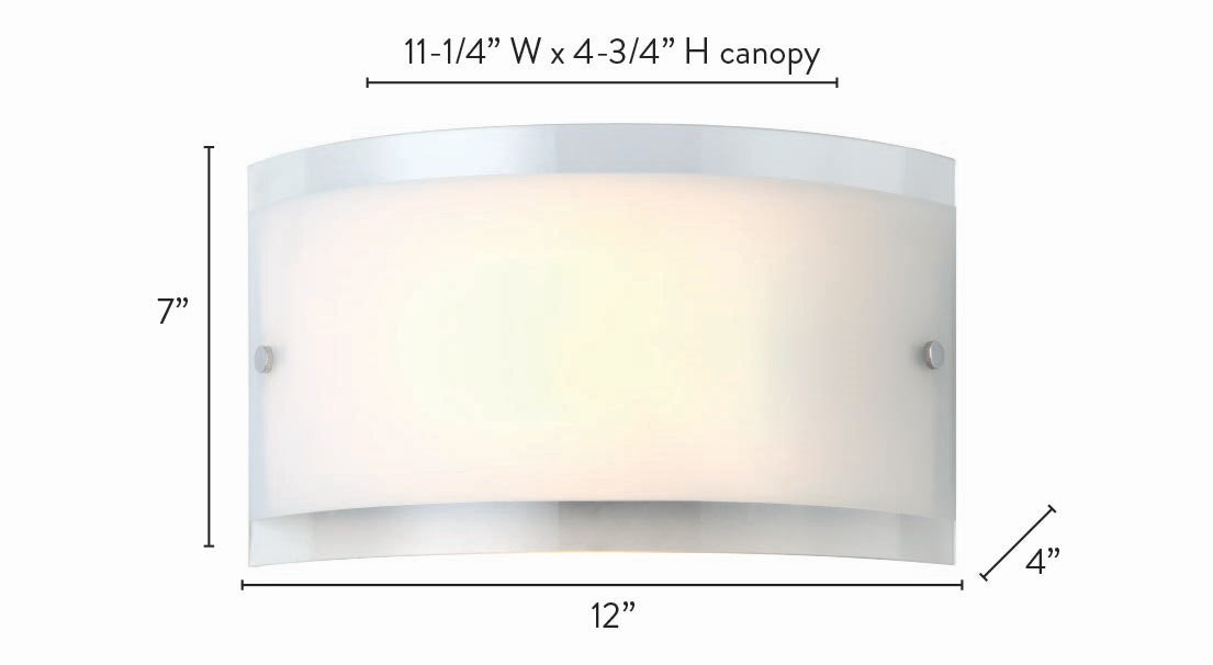 Canarm IWL228B01CH One Light Wall Sconce, Chrome
