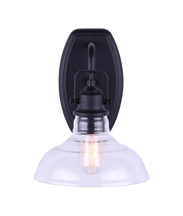 Canarm IWL505B01BK One Light Wall Sconce, Metal