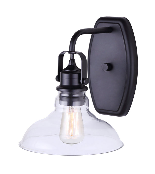 Canarm IWL505B01BK One Light Wall Sconce, Metal