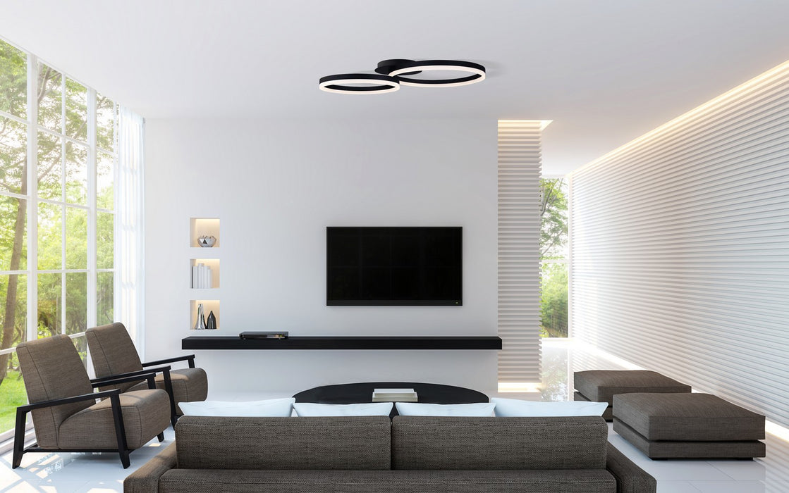 Canarm LFM183A30BK LED Flush Mount, Black