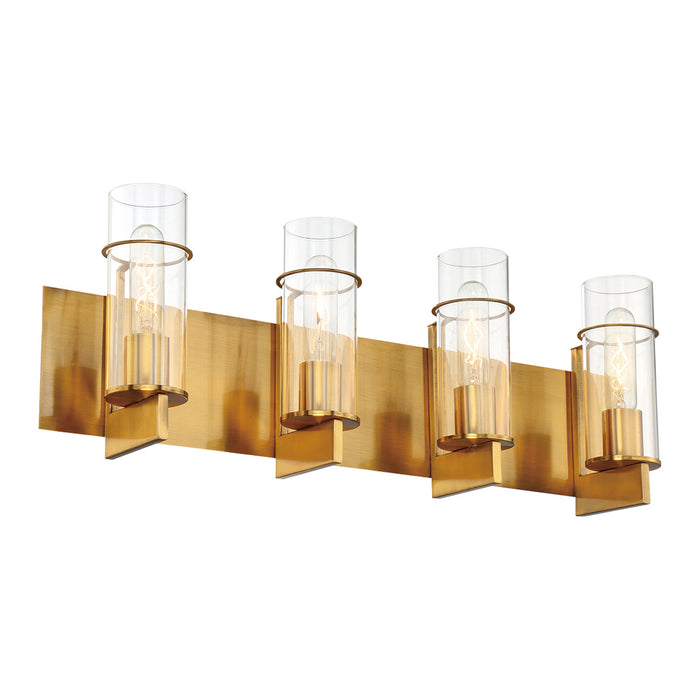 Eurofase 34135-047 Four Light Bathbar, Gold
