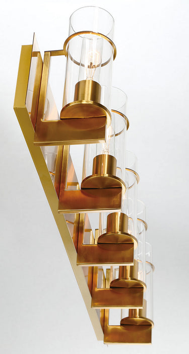 Eurofase 34136-044 Five Light Bathbar, Gold