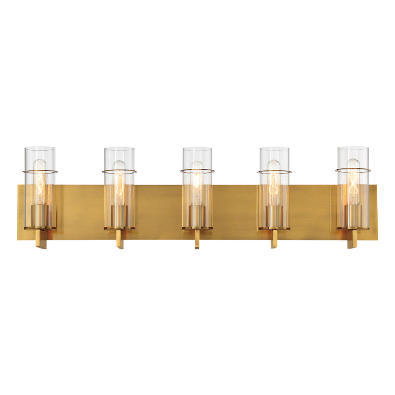 Eurofase 34136-044 Five Light Bathbar, Gold