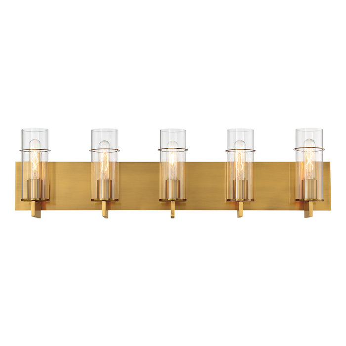 Eurofase 34136-044 Five Light Bathbar, Gold