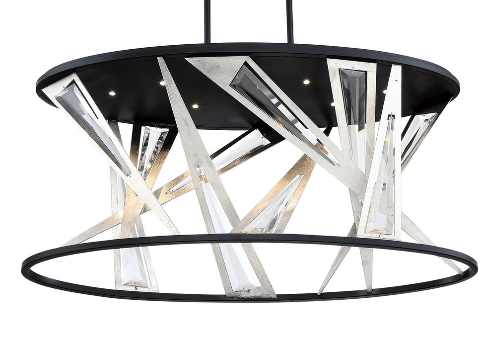 Eurofase 35645-016 LED Chandelier, Black