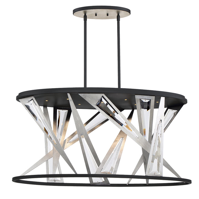 Eurofase 35645-016 LED Chandelier, Black