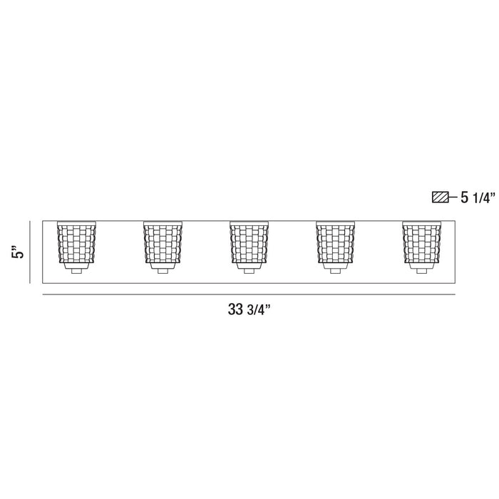 Eurofase 35649-014 LED Bathbar, Chrome