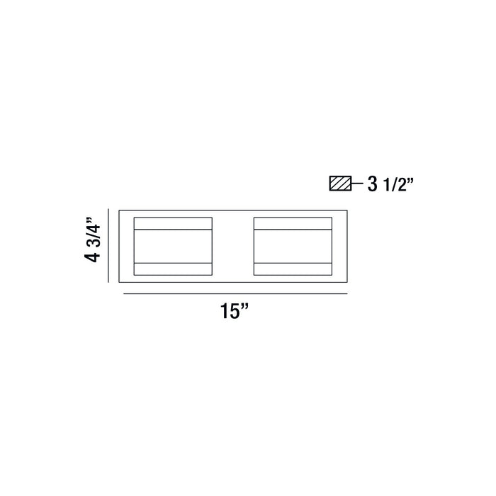 Eurofase 35697-015 LED Bathbar, Chrome