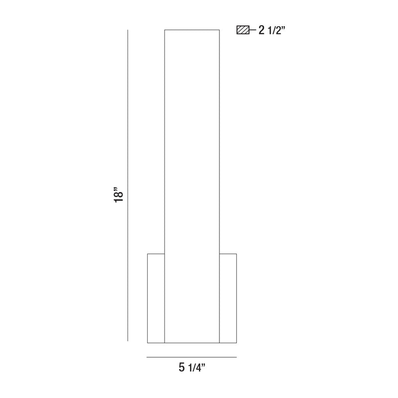 Eurofase 35703-020 LED Wall Sconce, Black