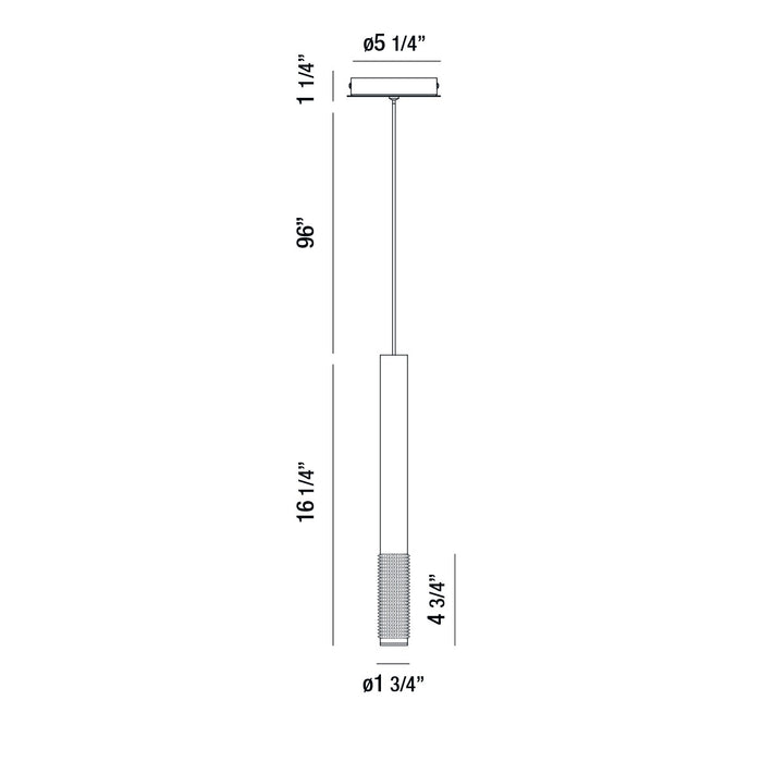 Eurofase 35709-022 LED Pendant, Black