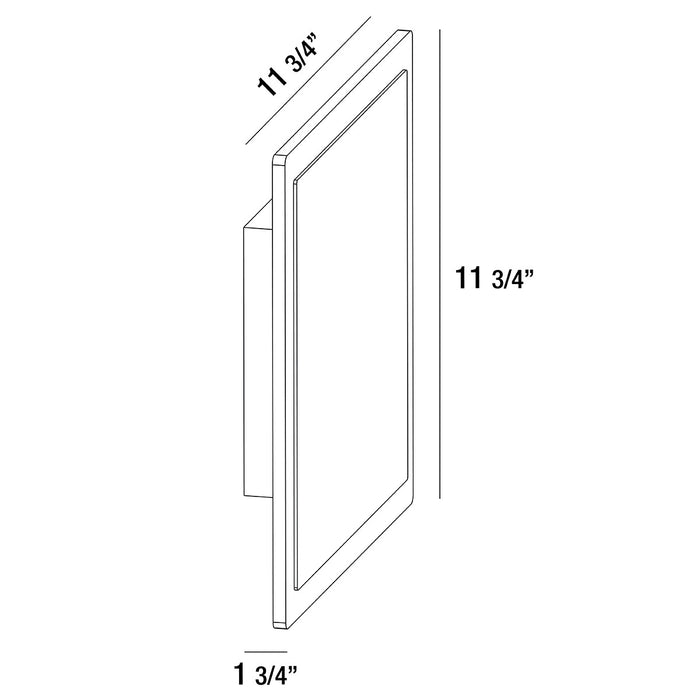 Eurofase 35852-018 LED Outdoor Surface Mount, Graphite Grey