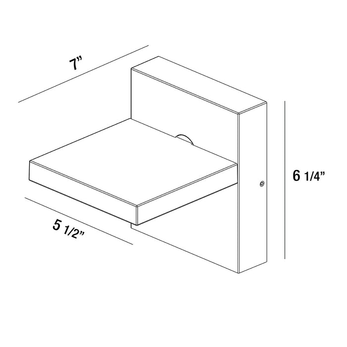 Eurofase 35856-016 LED Outdoor Wall Mount, Graphite Grey
