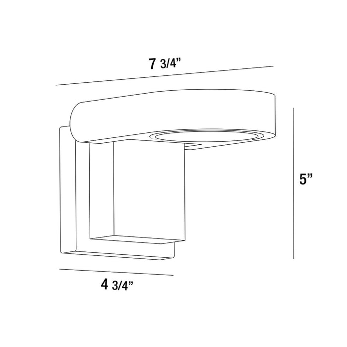 Eurofase 35857-013 LED Outdoor Wall Mount, Graphite Grey