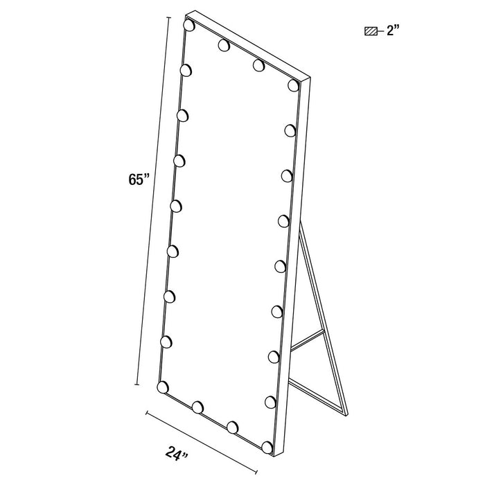 Eurofase 35884-019 LED Mirror, Black