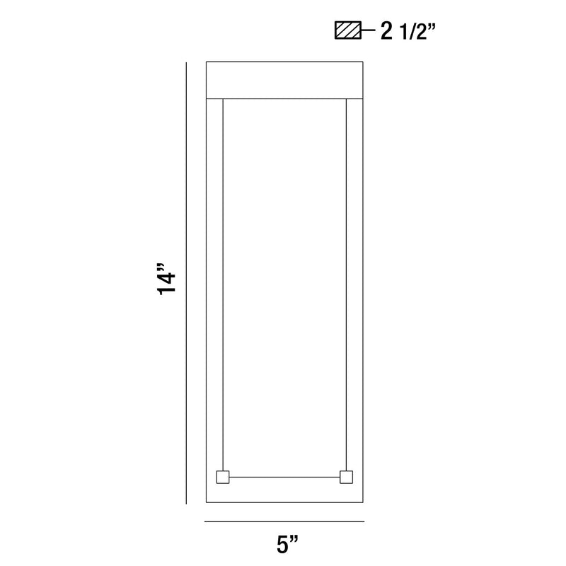 Eurofase 35887-010 LED Outdoor Surface Mount, Black