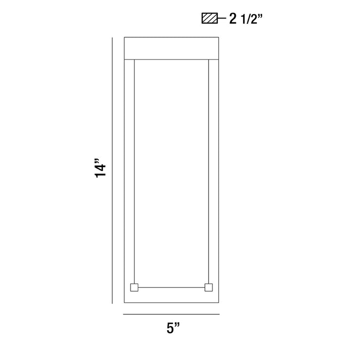Eurofase 35887-010 LED Outdoor Surface Mount, Black