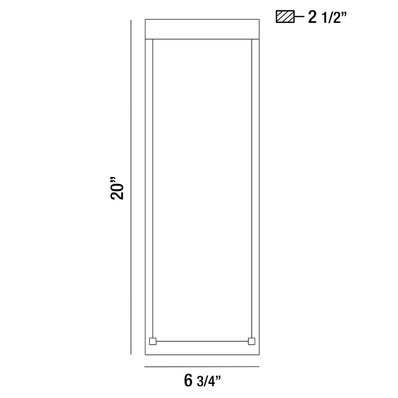 Eurofase 35888-024 LED Outdoor Surface Mount, Silver