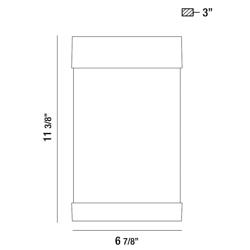 Eurofase 35891-017 LED Outdoor Surface Mount, Black