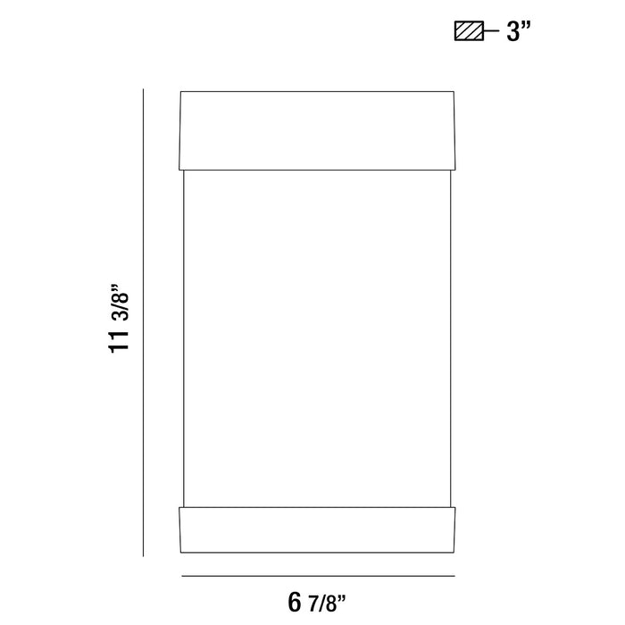 Eurofase 35891-017 LED Outdoor Surface Mount, Black