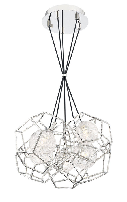 Eurofase 35903-017 LED Chandelier, Chrome