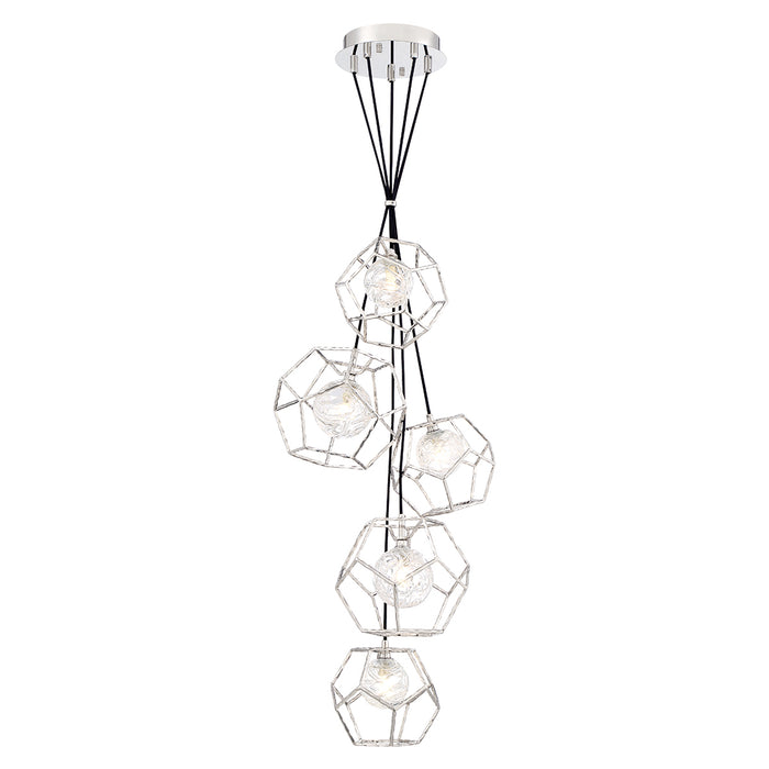 Eurofase 35903-017 LED Chandelier, Chrome