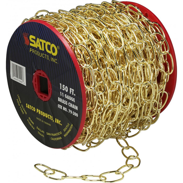 Satco 79-200 Chain, Brass