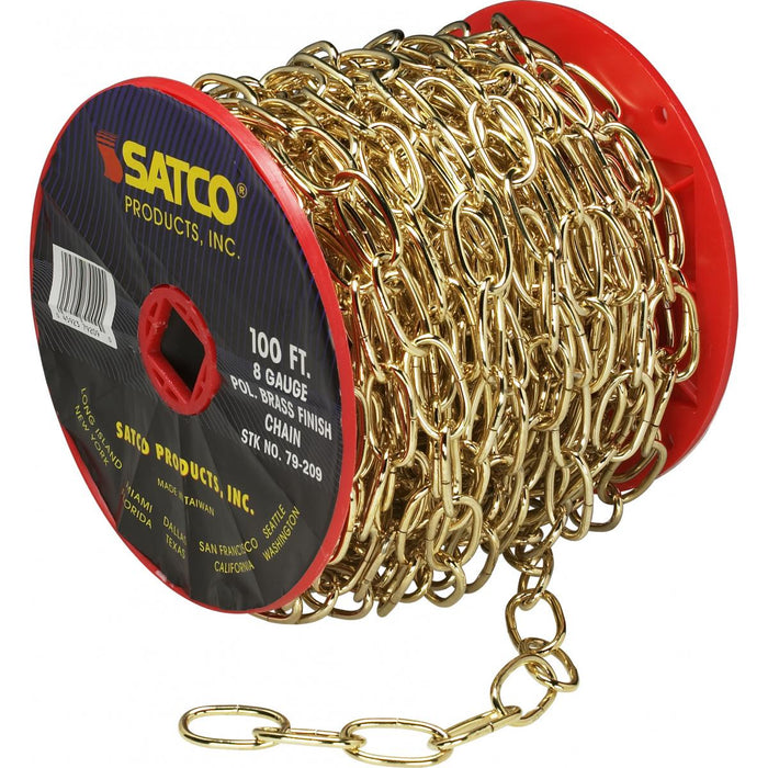 Satco 79-209 Chain, Brass