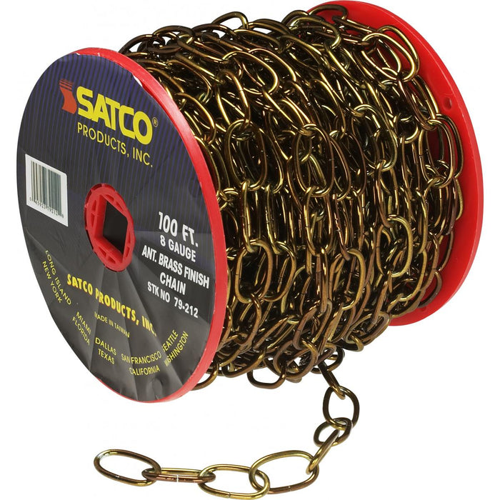 Satco 79-212 Chain, Antique Brass