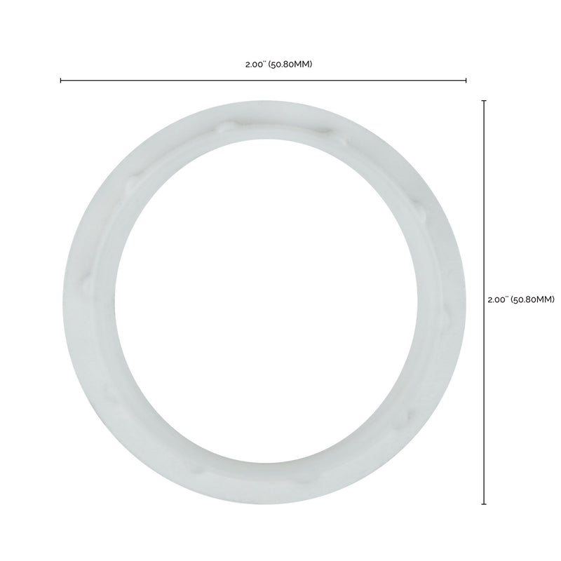 Satco 80-1074 Die Cast Ring For Threaded Socket, White