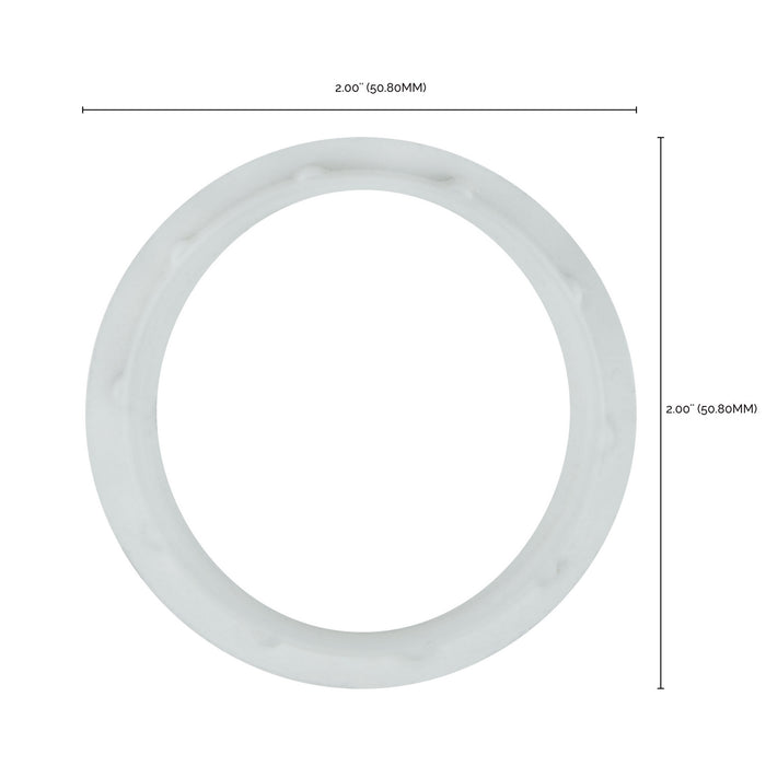 Satco 80-1074 Die Cast Ring For Threaded Socket, White